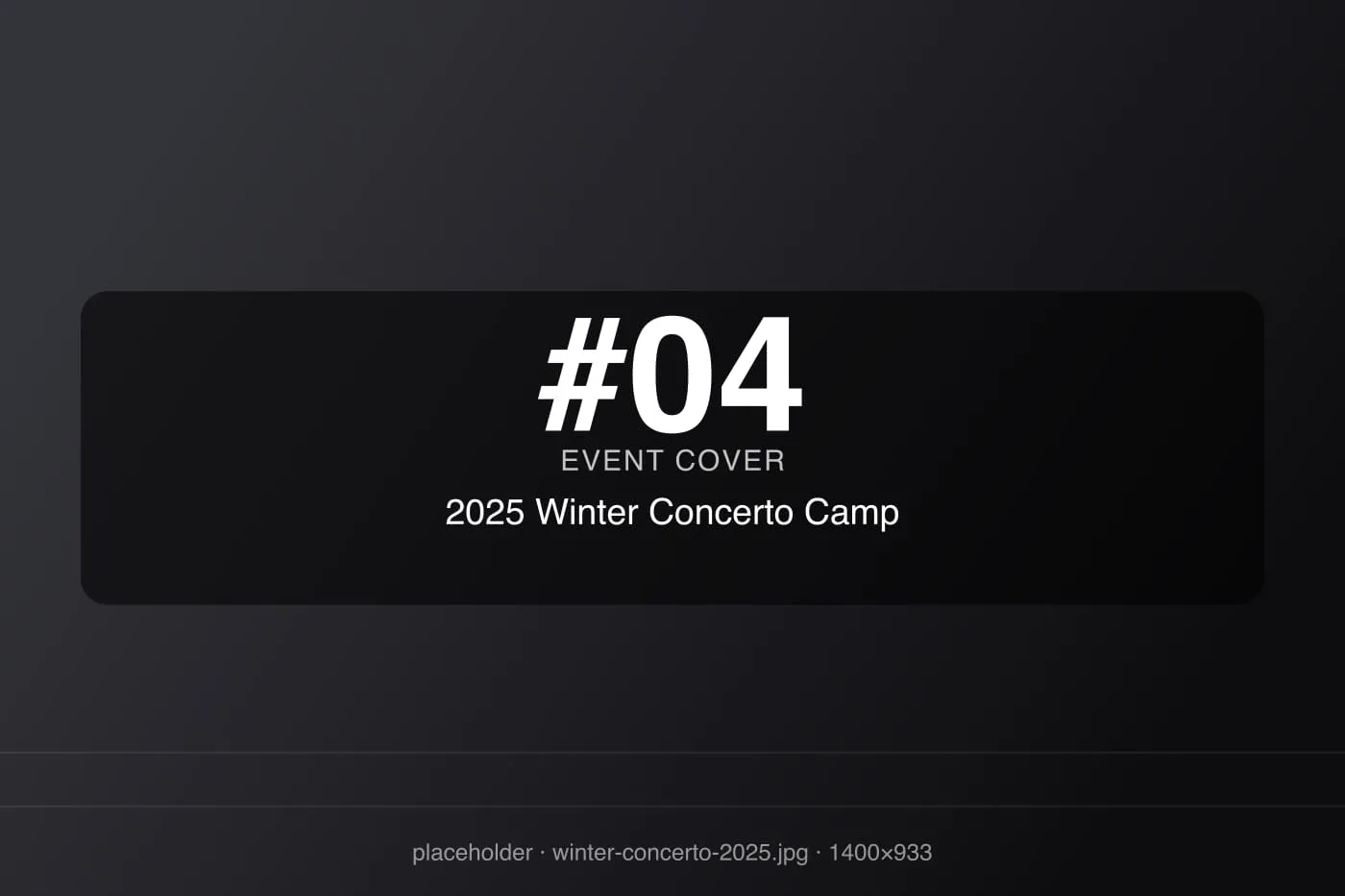 2025 Berlin Piano Concerto Winter Camp